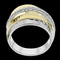 Simon G. Fashion Ring In 18k Gold With Diamonds Clearance