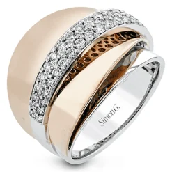 Simon G. Fashion Ring In 18k Gold With Diamonds Clearance