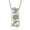 Simon G. Floral Pendant in 18k Gold with Diamonds Fashion