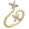 Simon G. Flower Fashion Ring in 18k Gold with Diamonds Online