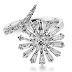 Simon G. Flower Fashion Ring In 18k Gold With Diamonds Online