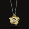 Simon G. Flower Pendant Necklace in 18k Gold with Diamonds Sale