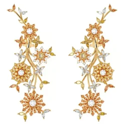 Simon G. Garden Drop Earrings in 18k Gold with Diamonds & Sapphires Clearance