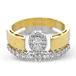Simon G. Halo Fashion Ring In 18k Gold With Diamonds Outlet