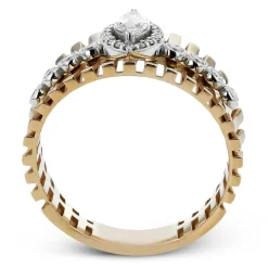 Simon G. Halo Fashion Ring In 18k Gold With Diamonds Sale