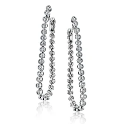 Simon G. Harmonie Hoop Earrings in 18k Gold with Diamonds Sale
