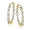 Simon G. Harmonie Hoop Earrings in 18k Gold with Diamonds Outlet