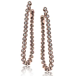 Simon G. Harmonie Hoop Earrings in 18k Gold with Diamonds Sale