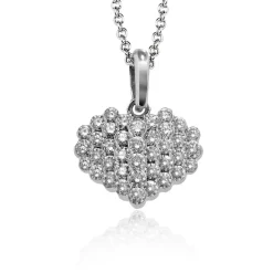 Simon G. Heart Pendant Necklace in 18k Gold with Diamonds Outlet