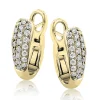 Simon G. Hoop Earrings in 18k Gold with Diamonds New