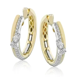 Simon G. Hoop Earrings in 18k Gold with Diamonds Best