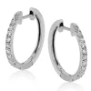 Simon G. Hoop Earrings in 18K Gold with Diamonds Discount