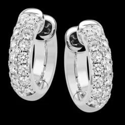 Simon G. Hoop Earrings in 18k Gold with Diamonds Outlet