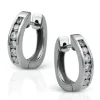 Simon G. Huggie Hoop Earrings in 18k Gold with Diamonds Sale