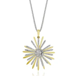 Simon G. Medallion Pendant Necklace in 18k Gold with Diamonds Online