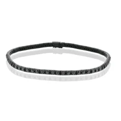 Simon G. Men's Bracelet In 14k Black Gold With Black Diamonds New