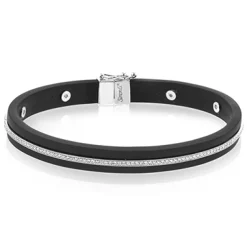 Simon G. Men's Bracelet In 14k Gold With Diamonds Fashion