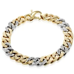 Simon G. Men's Bracelet In 14k Gold With Diamonds Online