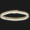 Simon G. Men's Bracelet In 14k Gold With Black Diamonds Fashion