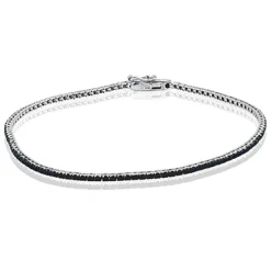 Simon G. Men's Bracelet In 18k Gold With Black Diamonds New