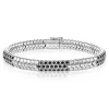Simon G. Men's Bracelet In 14k Gold With Black Diamonds Outlet