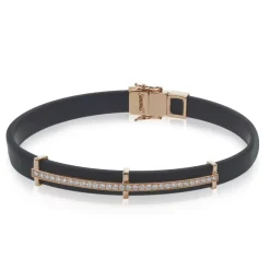Simon G. Men's Bracelet In 14k Gold With Diamonds Discount
