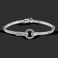 Simon G. Men's Buckle Bracelet In 18k Gold With Diamonds Fashion