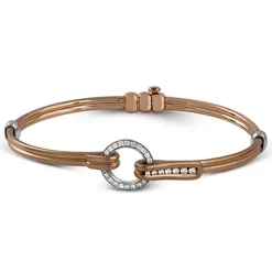 Simon G. Men's Buckle Bracelet In 18k Gold With Diamonds Fashion