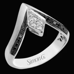 Simon G. Men's Ring In 14k Gold With Diamonds Clearance