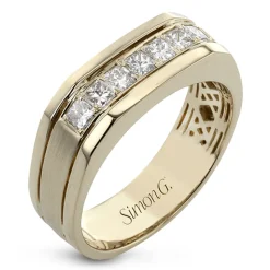 Simon G. Men's Simon-set Wedding Band In 14k Or 18k Gold With Diamonds Discount