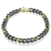 Simon G. Men's Titanium Bracelet In 14k Gold Fashion