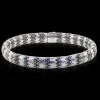 Simon G. Men's Titanium Bracelet In 14k Gold With Sapphires Outlet
