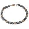 Simon G. Men's Titanium Bracelet In 14k Gold Clearance