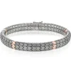 Simon G. Men's Titanium Bracelet in 14k Gold Fashion