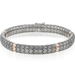 Simon G. Men's Titanium Bracelet in 14k Gold Fashion