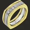 Simon G. Men's Wedding Band In 14k Or 18k Gold with Diamonds Discount