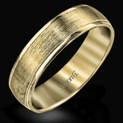 Simon G. Men's Wedding Band In 14k Or 18k Gold New