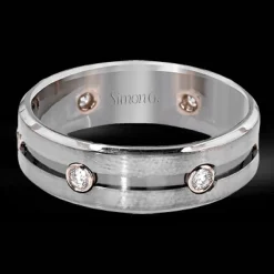 Simon G. Men's Wedding Band In 14k Or 18k Gold New
