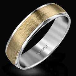 Simon G. Men's Wedding Band In 14k Or 18k Gold New