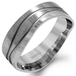 Simon G. Men's Wedding Band In 14k Or 18k Gold New