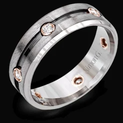 Simon G. Men's Wedding Band In 14k Or 18k Gold New