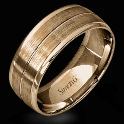 Simon G. Men's Wedding Band Ring In 14k Or 18k Gold Hot