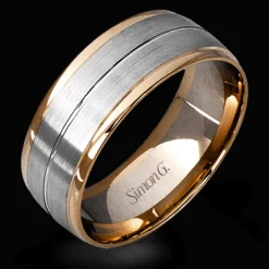 Simon G. Men's Wedding Band Ring In 14k Or 18k Gold Hot