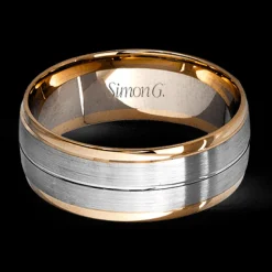 Simon G. Men's Wedding Band Ring In 14k Or 18k Gold Hot