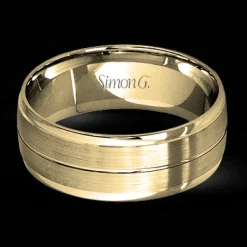 Simon G. Men's Wedding Band Ring In 14k Or 18k Gold Hot