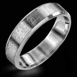 Simon G. Men's Wedding Band Ring In 14k Or 18k Gold Hot