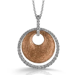 Simon G. Pendant Necklace in 18k Gold with Diamonds Outlet