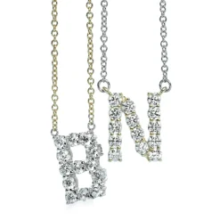 Simon G. Personalized Initial Pendant Necklace in 18k Gold with Diamonds Online