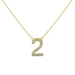 Simon G. Personalized Number Pendant Necklace in 18k Gold with Diamonds Sale