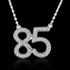 Simon G. Personalized Two-number Pendant Necklace in 18k Gold with Diamonds New